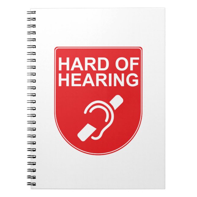 Hard of Hearing Notebook (Front)