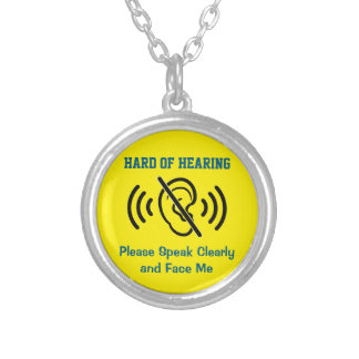Hard Of Hearing - Yellow Silver Plated Necklace