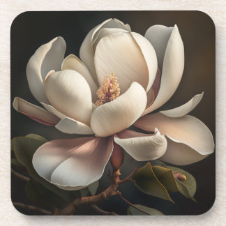 Hard plastic beverage coaster