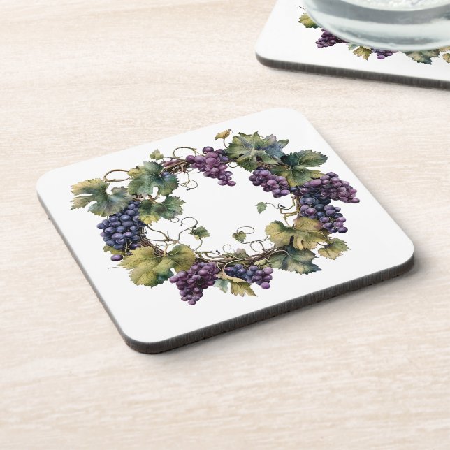 Hard Plastic Beverage Coaster (Left Side)