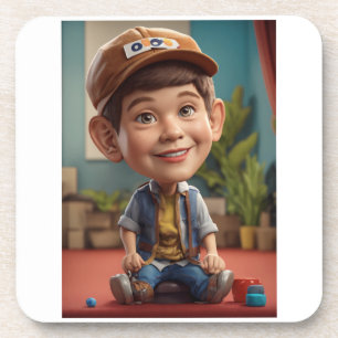  Hard plastic coaster