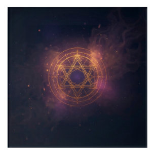 Hard plastic coaster acrylic print