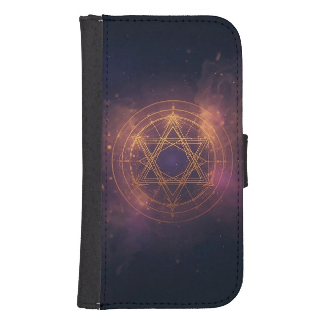 Hard plastic coaster samsung galaxy wallet case (Front)