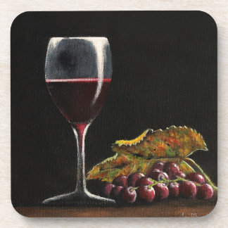 Hard plastic coaster Wine Glass