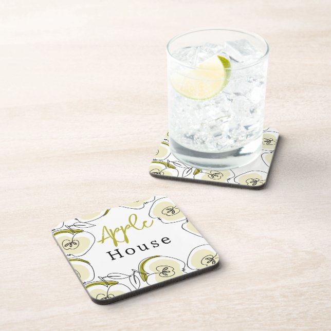 Hard plastic coaster with a pattern (Right Side)