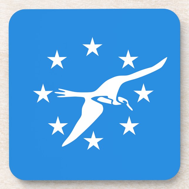 Hard plastic coaster with flag of Corpus Christi (Front)