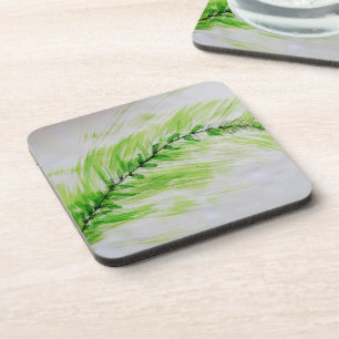 hard plastic coasters with cork back