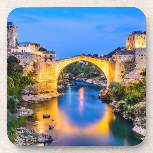 Hard Plastic coasters with cork back - set of 6 (Front)