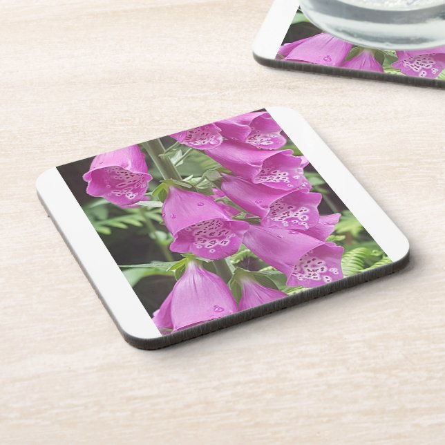 Hard Plastic coasters with cork back - set of six (Left Side)