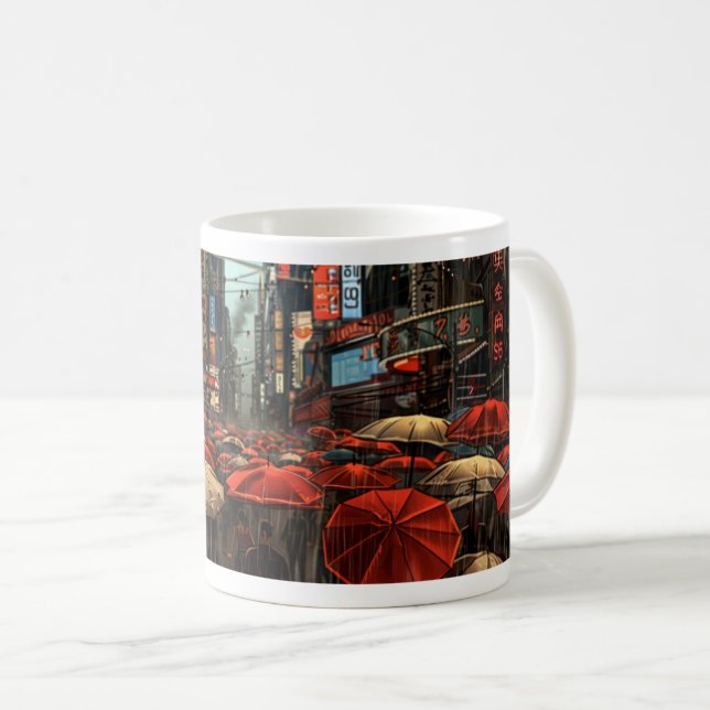 Hard Rain In Chinatown - Design 2 Coffee Mug (Front Right)