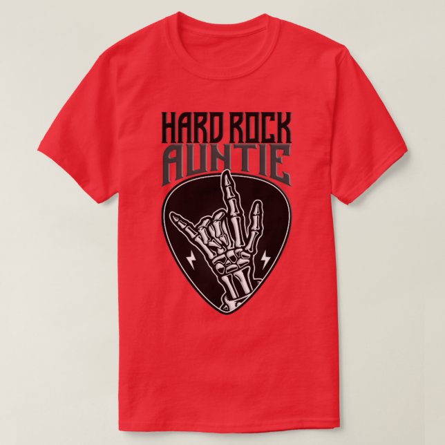 Hard Rock Auntie Rock On Hand Sign1 T-Shirt (Design Front)