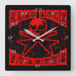 hard rock forever square wall clock