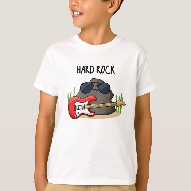 Hard Rock Funny Geology Music Pun  T-Shirt (Front)