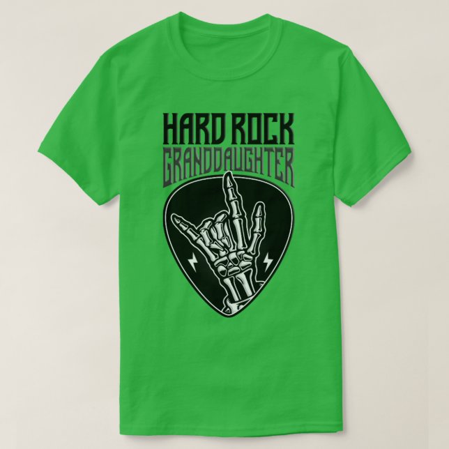 Hard Rock GrandDaughter Rock Hand Sign1 T-Shirt (Design Front)