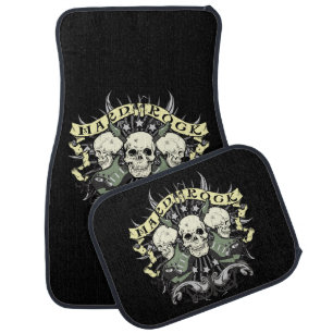 Hard Rock Skull Guitars Auto Floor Mat Set