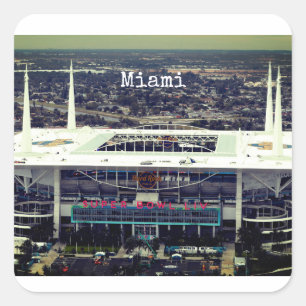 Hard Rock Stadium, Miami Florida Square Sticker