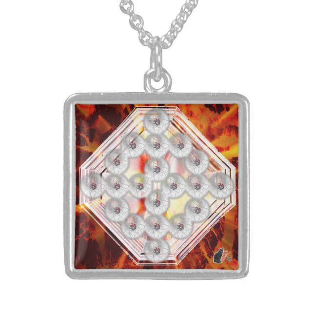 Hard Rock Sterling Silver Necklace (Front)