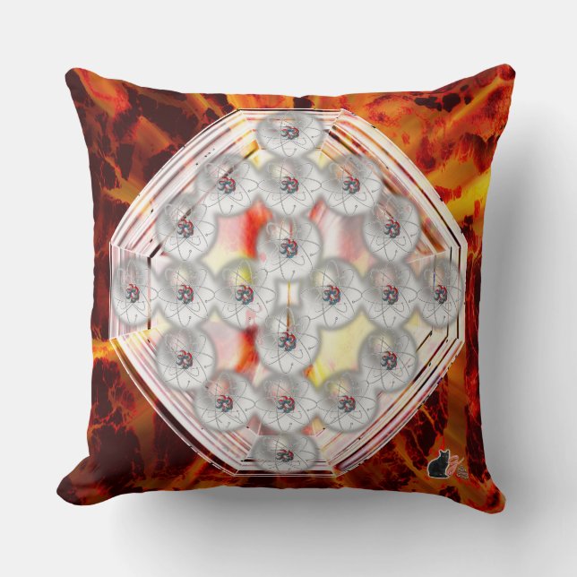 Hard Rock Throw Pillow (Front)