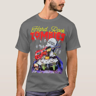 Hard Rock Zombies 80s Cult Classic Horror Fan Art T-Shirt