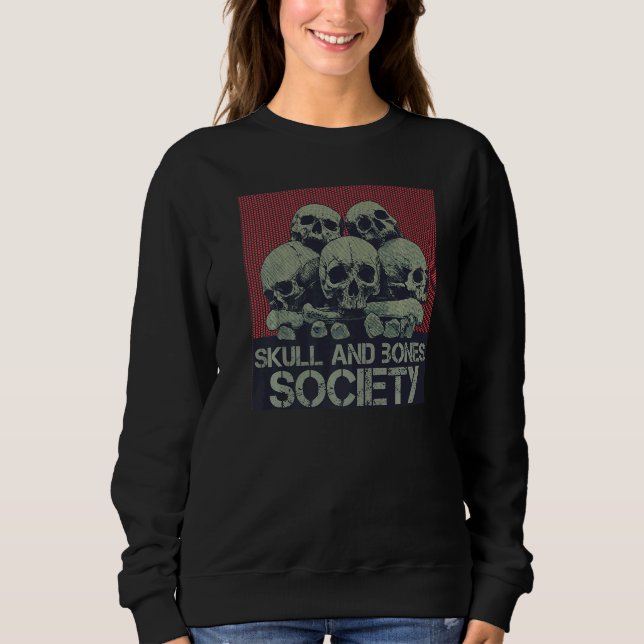 Hard skirt demons skull streetwear style gothic to sweatshirt (Front)