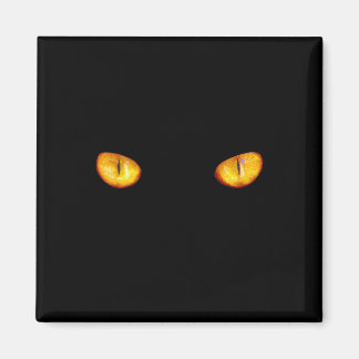 Hard Stare of Golden Bombay Cat Eyes Magnet