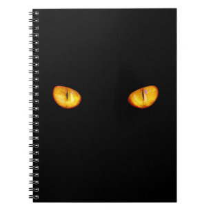 Hard Stare of Golden Bombay Cat Eyes Notebook