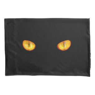 Hard Stare of Golden Bombay Cat Eyes Pillow Case