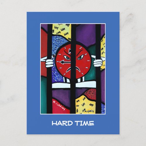 Hard Time On Blue - Time Pieces Postcard
