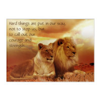 Hard Times, Courage & Strength Quote