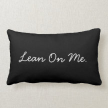 Hard Times Throw Pillow (Black)