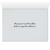 "Hard To Believe" Relationship Breakup Custom (Inside Horizontal (Bottom))