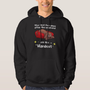 Hard Week Weekend Cute Labrador Retriever Dog Hoodie