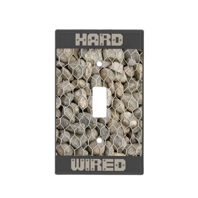 Hard Wired - Designer Light Switch Cover (Front)