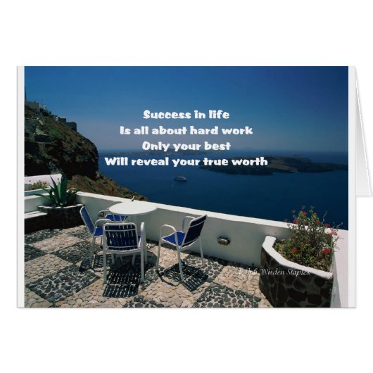 Hard work and success cards (Front Horizontal)
