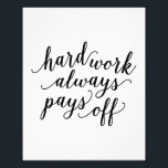 Hard Work | Art Print<br><div class="desc">Dress up your walls with Modern Art Prints from Fine and Dandy Paperie!</div>