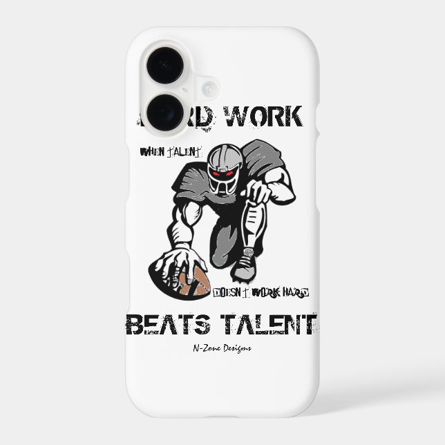 HARD WORK IPHONE CASE (Back)