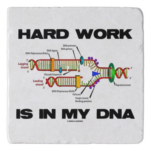 Hard Work Is In My DNA Molecular Biology Humor Trivet