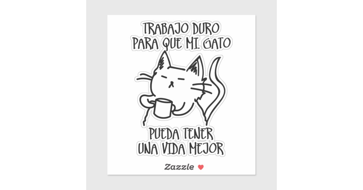 Hard Work Sticker | Zazzle