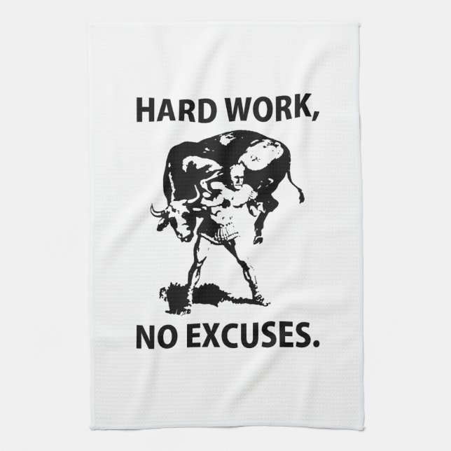 "Hard Work" Towel (Vertical)