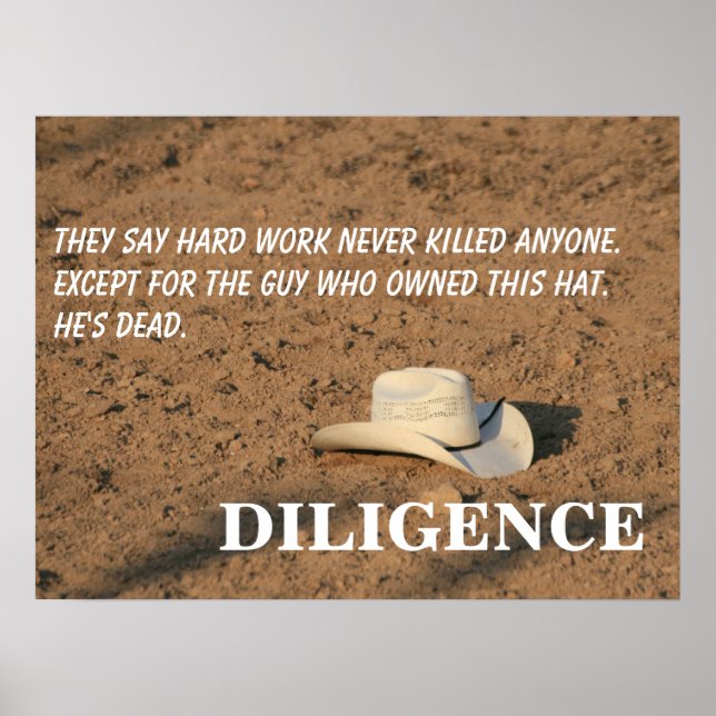 Hard work won't kill you (I promise) [L] Poster (Front)