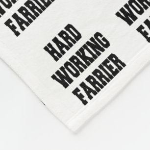 Hard Working Farrier Fleece Blanket