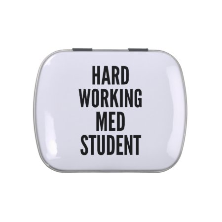 Hard Working Med Student Jelly Belly Candy Tin