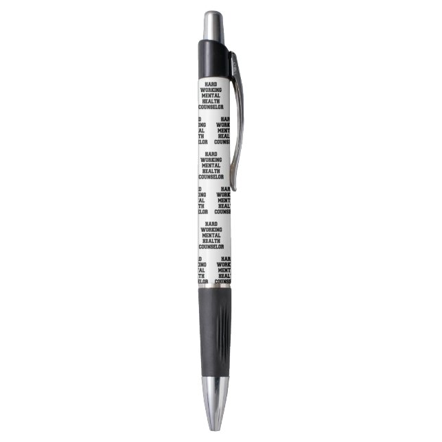 Hard Working Mental Health Counselor Pen (Bottom (Vertical))