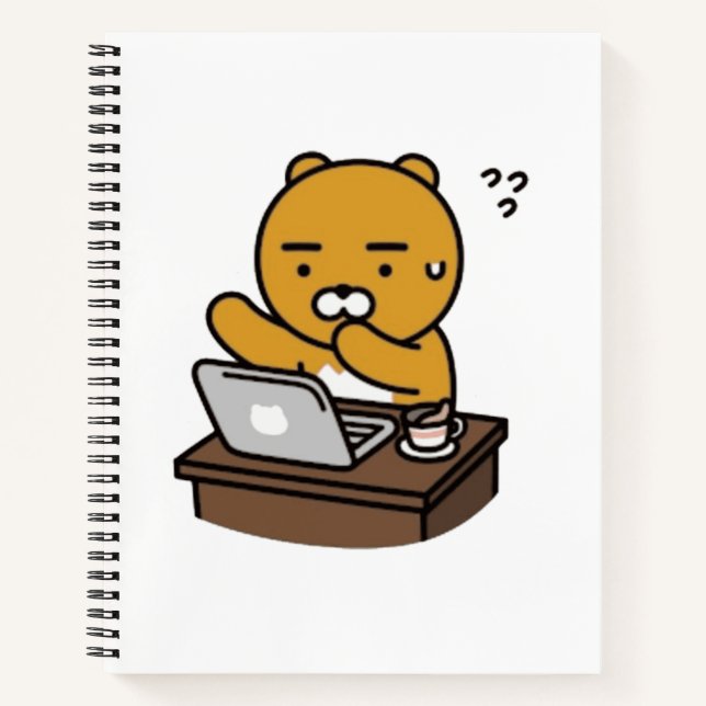 Hard Working Ryan coffee Notebook (Front)