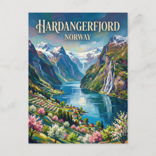 Hardangerfjord Norway Postcard