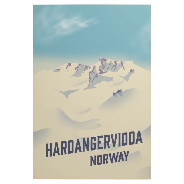 Hardangervidda Norway vacation poster. Gallery Wrap (Front)