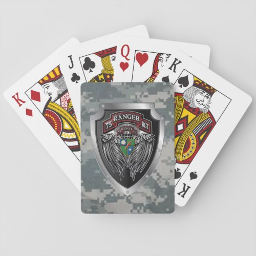 Hardcore 75th Ranger Regiment Playing Cards