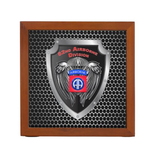 Hardcore 82nd Airborne Division All The Way Desk Organizer