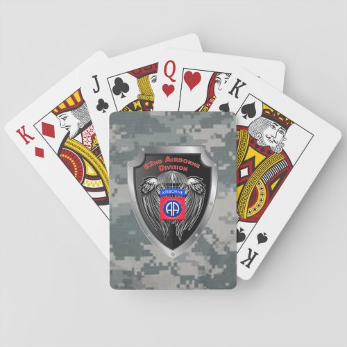 Hardcore 82nd Airborne Division Playing Cards
