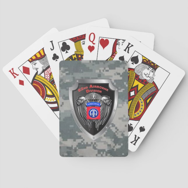 Hardcore 82nd Airborne Division Poker Cards (Back)